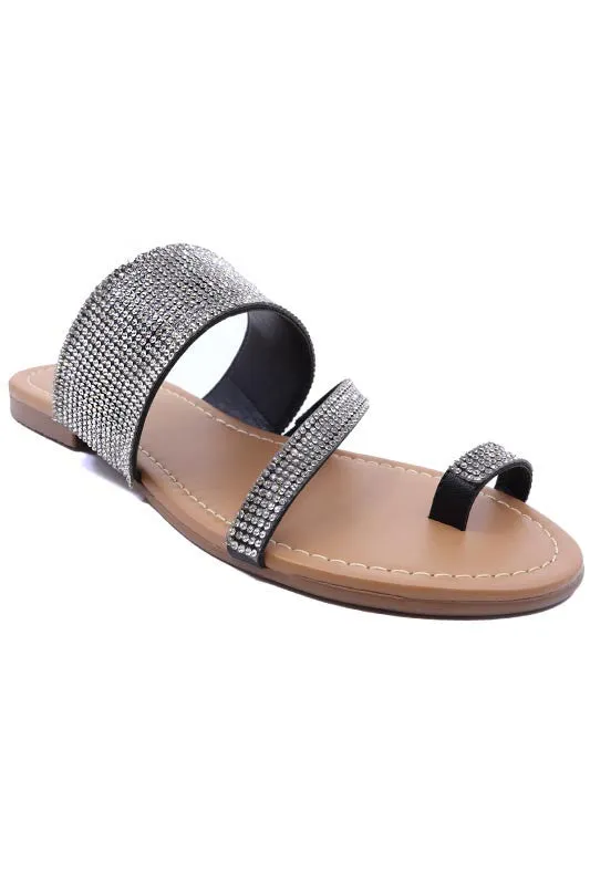 Strappy Bling Slide