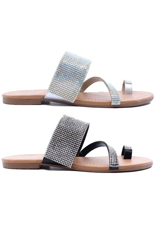 Strappy Bling Slide