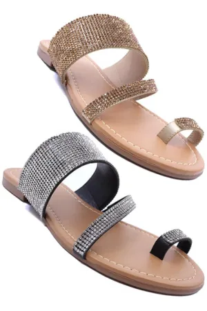 Strappy Bling Slide