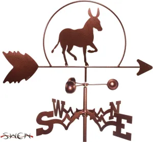 SWEN Products Hand Made Donkey Mule Burro Side Mount Weathervane ~New~