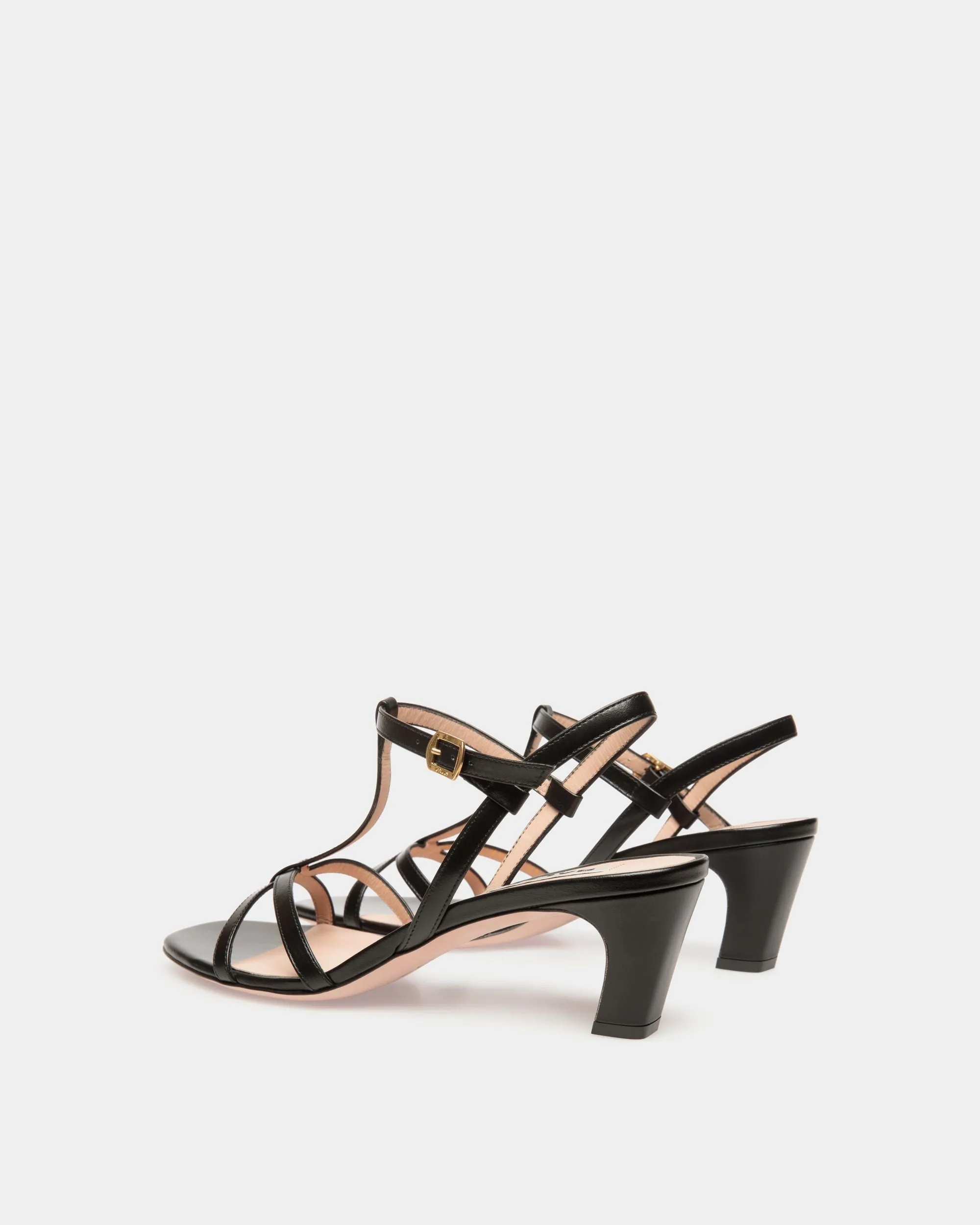 Sylt Sandal in Black Leather