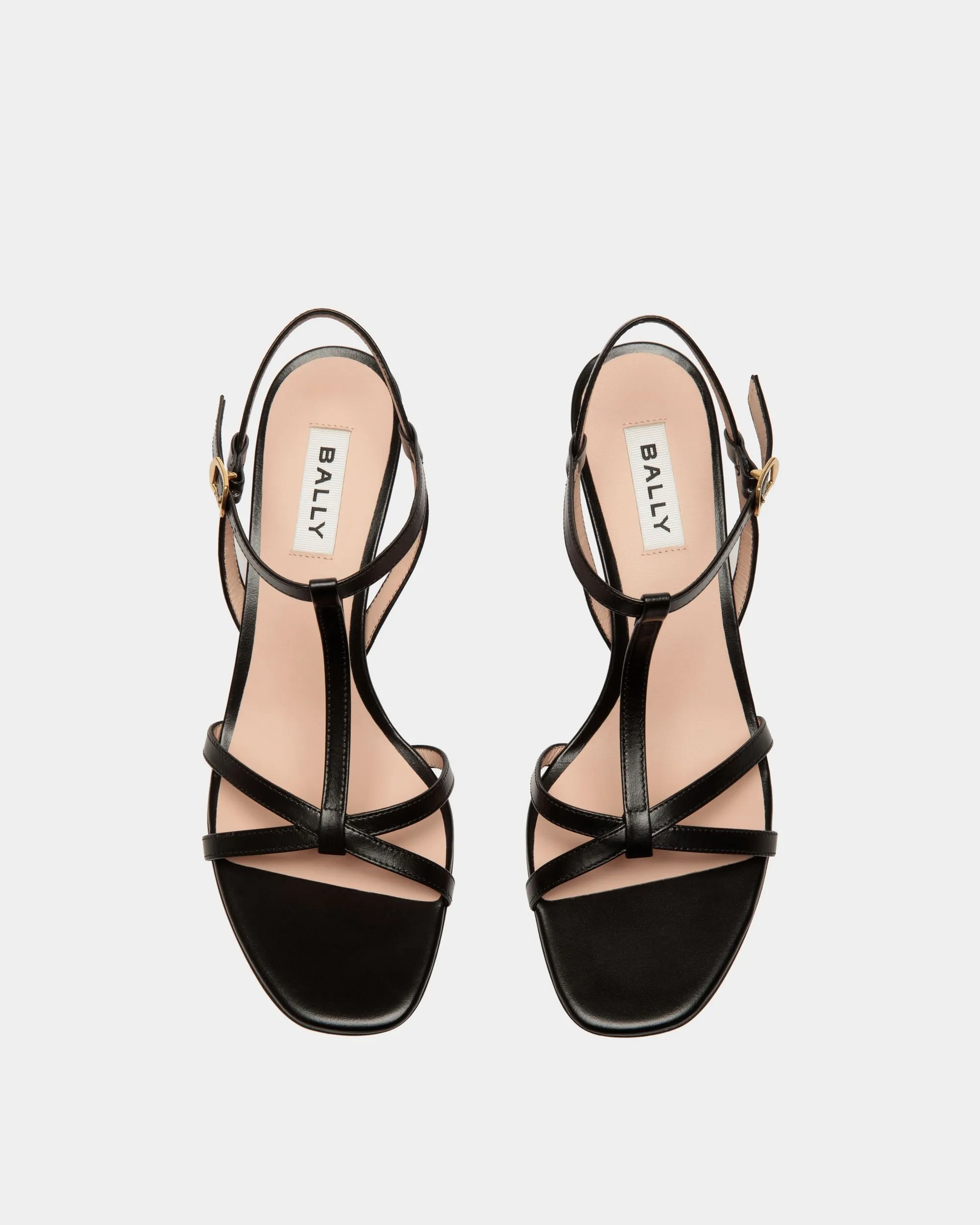 Sylt Sandal in Black Leather