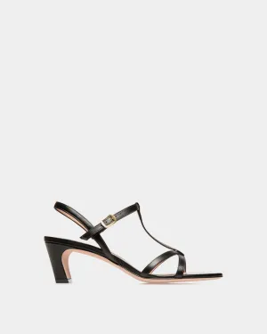 Sylt Sandal in Black Leather