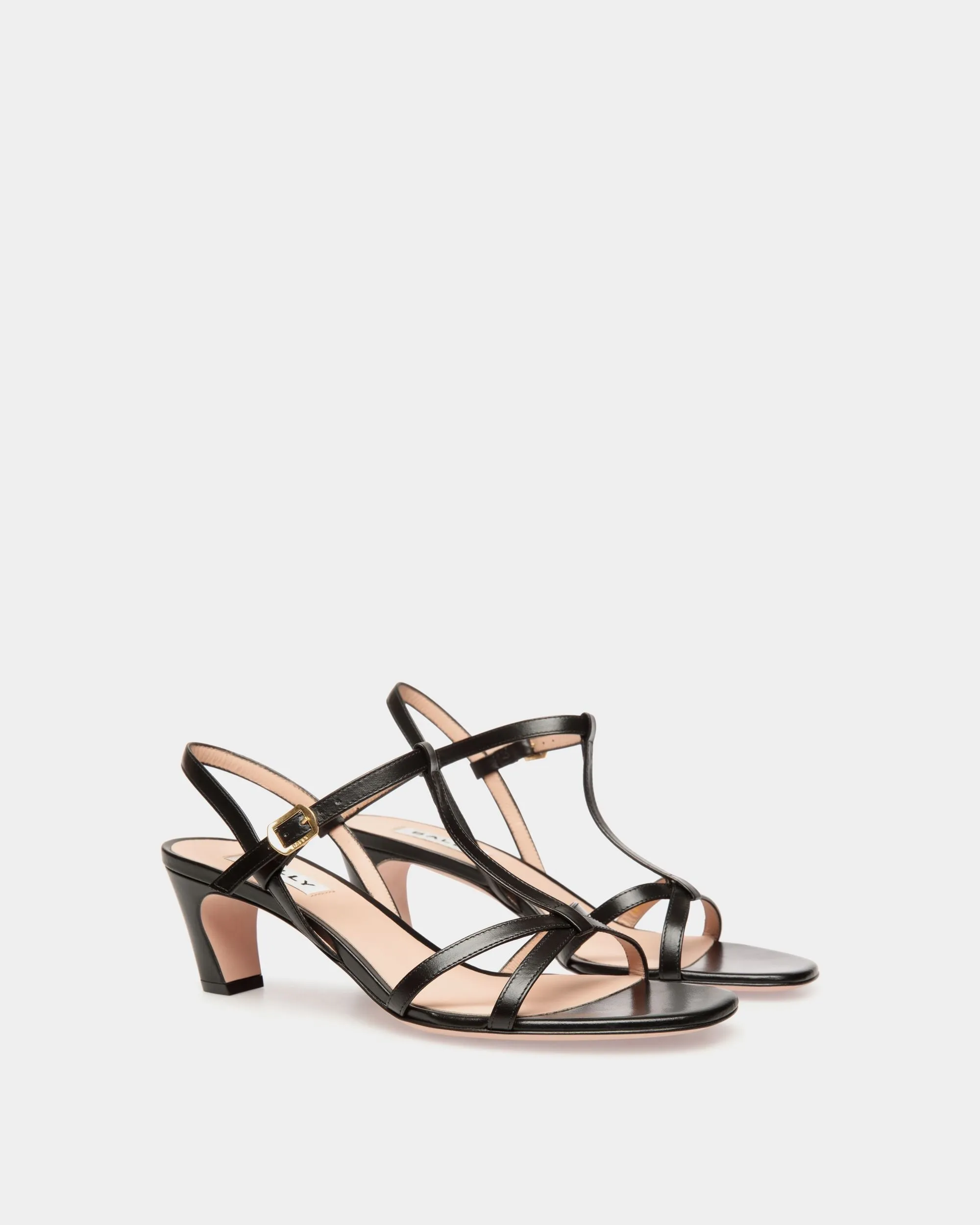 Sylt Sandal in Black Leather