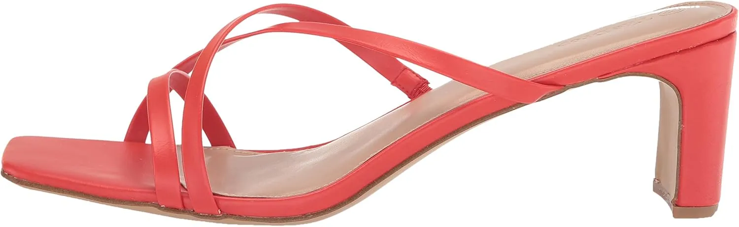 The Drop Women's Amelie Strappy Square Toe Heeled Sandal