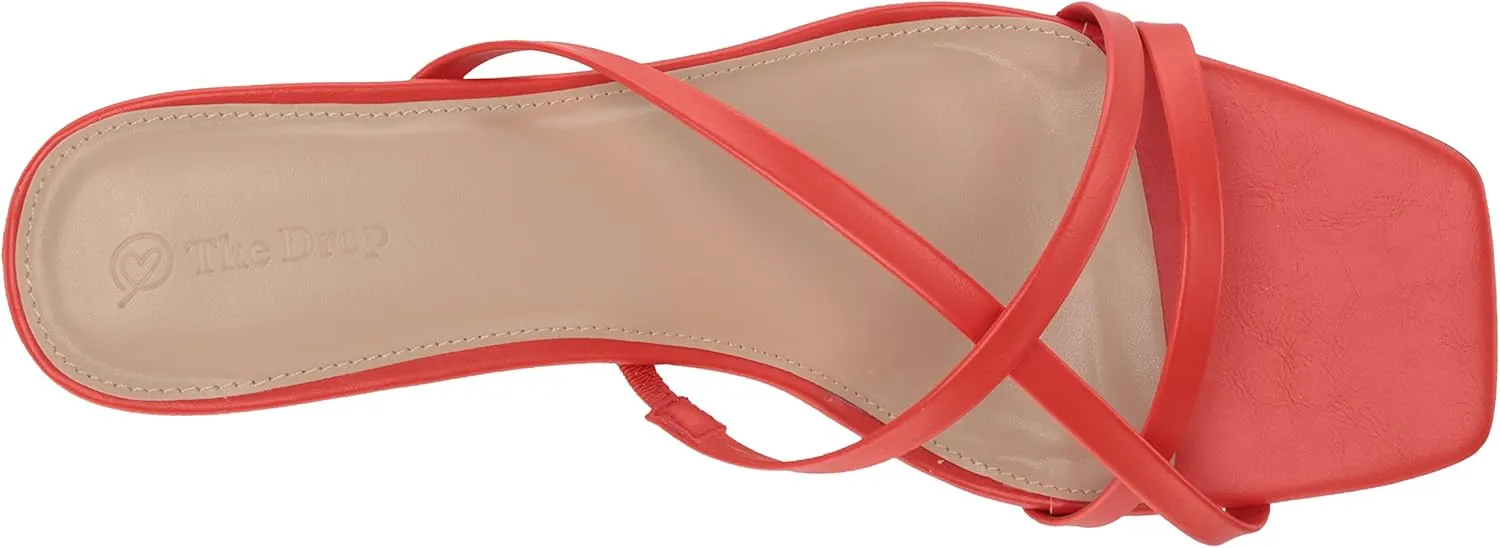 The Drop Women's Amelie Strappy Square Toe Heeled Sandal