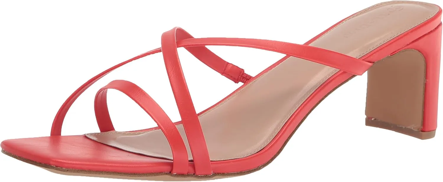 The Drop Women's Amelie Strappy Square Toe Heeled Sandal