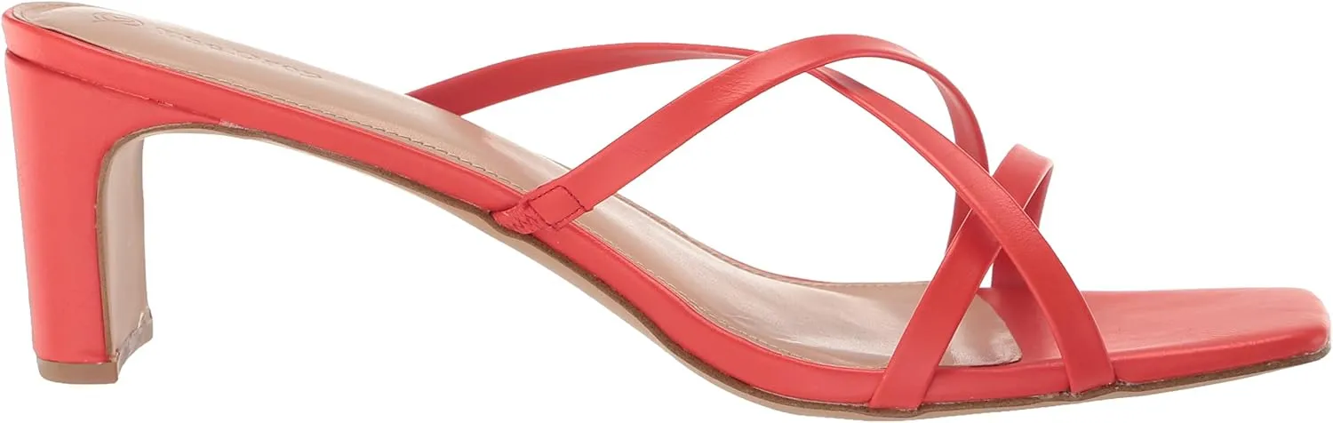 The Drop Women's Amelie Strappy Square Toe Heeled Sandal
