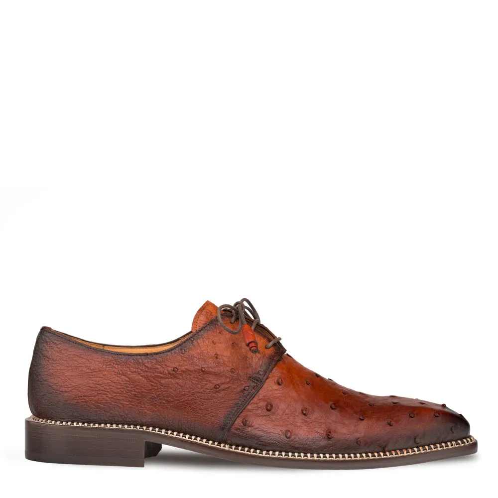 TILLSON OSTRICH DERBY-Brandy | Mezlan