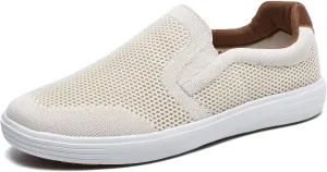 TIOSEBON Men's Mesh Slip on Walking Shoes-Comfortable Drving Loafer Fashion Sneaker