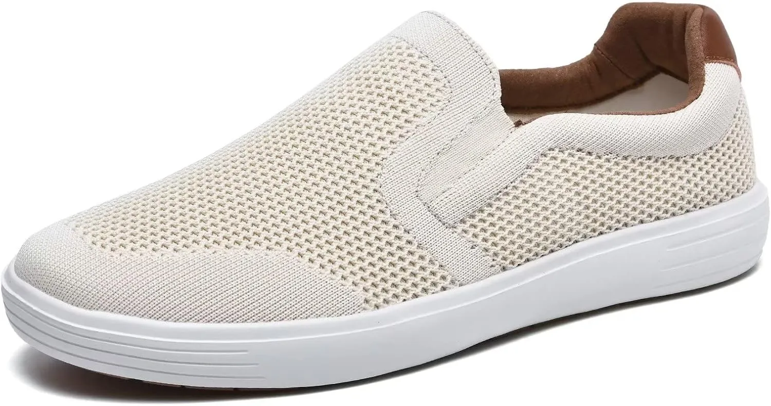 TIOSEBON Men's Mesh Slip on Walking Shoes-Comfortable Drving Loafer Fashion Sneaker