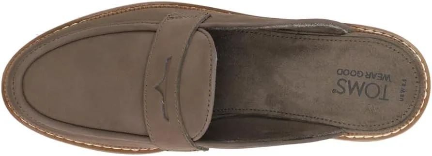 TOMS Womens Cara Mule Loafers Casual - Off White