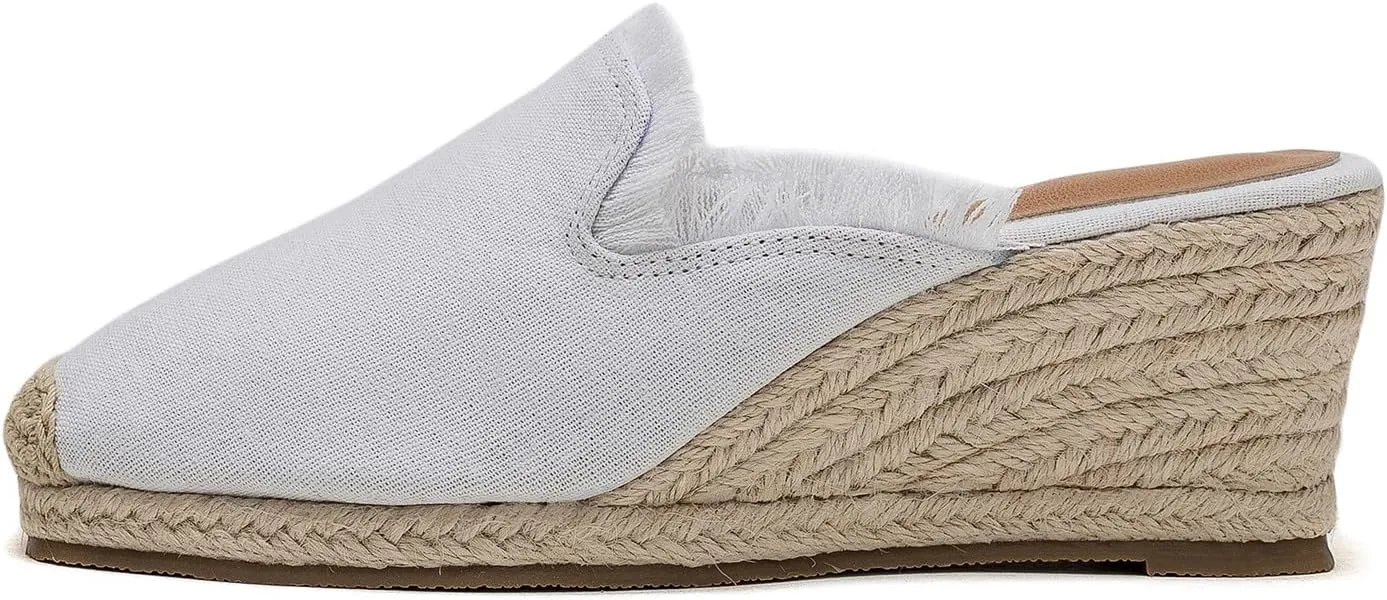 U-lite Women's Flatform Espadrille Wedge Sandal, Universal Comfortable Casual Closed Toe, Classic Summer Sandals