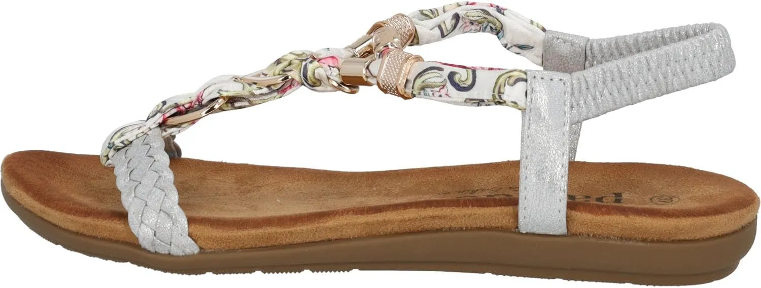 Ubah by Sila Sahin Women's Sandals, Fashionable Sandals, Comfortable Summer Shoes, Stylish Mules with Elastic Strap