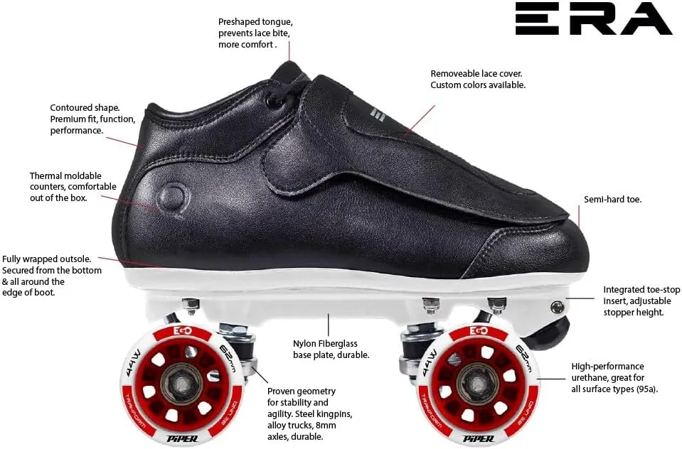 Uniq Skates Quad Speed Jam Roller Skates - High-Performance Skates - Durable Construction, Cushioned Lining, Lightweight Design