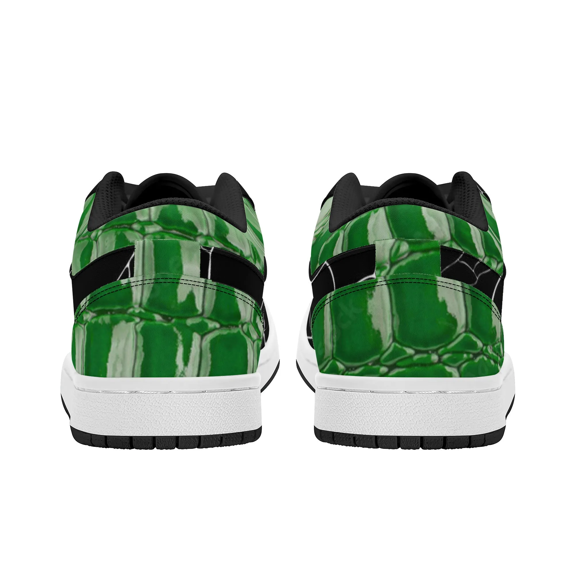 Unisex Bushae SF_S40 - Skateboard Luxurious Top Low Smart-powered Gator Sneakers Black Skin Money