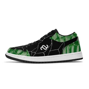 Unisex Bushae SF_S40 - Skateboard Luxurious Top Low Smart-powered Gator Sneakers Black Skin Money