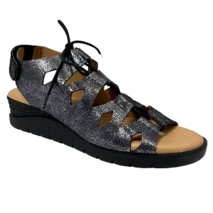 Valeria's Janice Black Sandal (Women's)