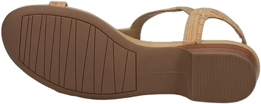 VANELi Womens Blonde T-Strap Casual Sandals Casual - Beige