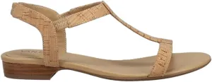 VANELi Womens Blonde T-Strap Casual Sandals Casual - Beige