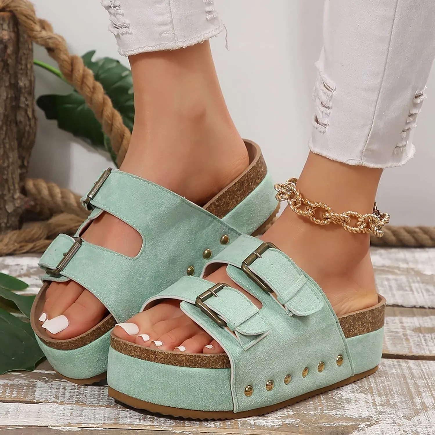 Wedges & Platform Sandals Women Orthopedic Sandals Soft Sole Non-Slip Wedge Sandals for Women Arch Support Summer Slippers Dressy Shoes Hollow Out Travel Slipper, 6, 1-black