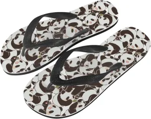 Women Camouflage Flip Flop Sandal, Sunflower Tulip Summer Lightweight Slippers Print Hawaii Holiday Thong Sandals