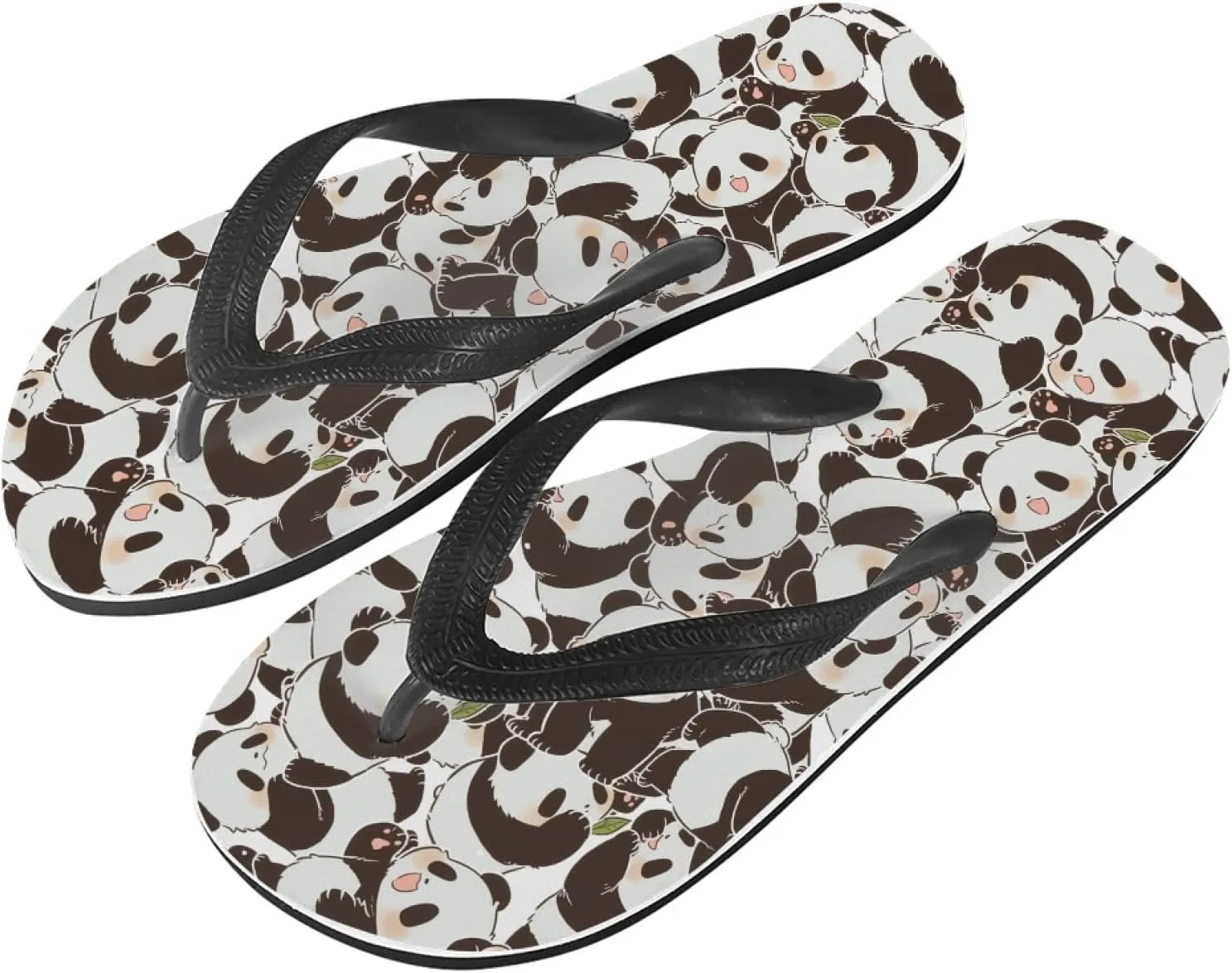 Women Camouflage Flip Flop Sandal, Sunflower Tulip Summer Lightweight Slippers Print Hawaii Holiday Thong Sandals