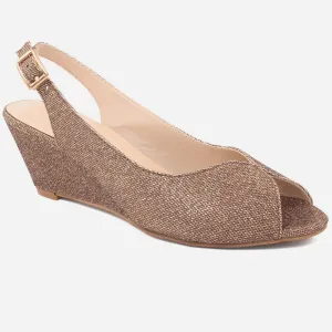WOMEN "OMELLA" GLAMOUR OCCASION WEDGE HEEL SANDALS