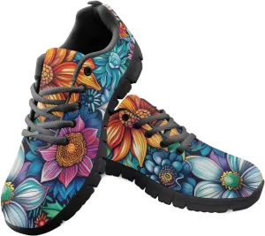 Women Trainers Sports Running Shoes Causal Travel Walking Flat Shoe Lace-up Breathable for Lady Teenager Girls