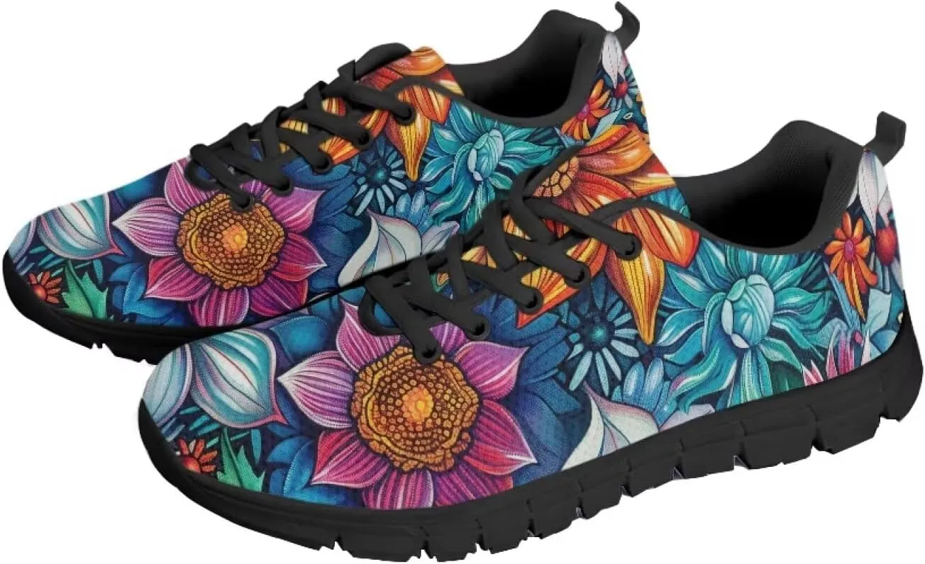 Women Trainers Sports Running Shoes Causal Travel Walking Flat Shoe Lace-up Breathable for Lady Teenager Girls
