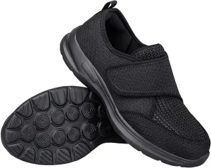 Women's Casual Walking Sneakers Diabetic Elderly Shoes Breathable Mesh Slip On Orthopedic Sneakers Lightweight Adjustable Easy On and Off Strap Summer Shoe for Swollen Feet Working Nurse Shoes