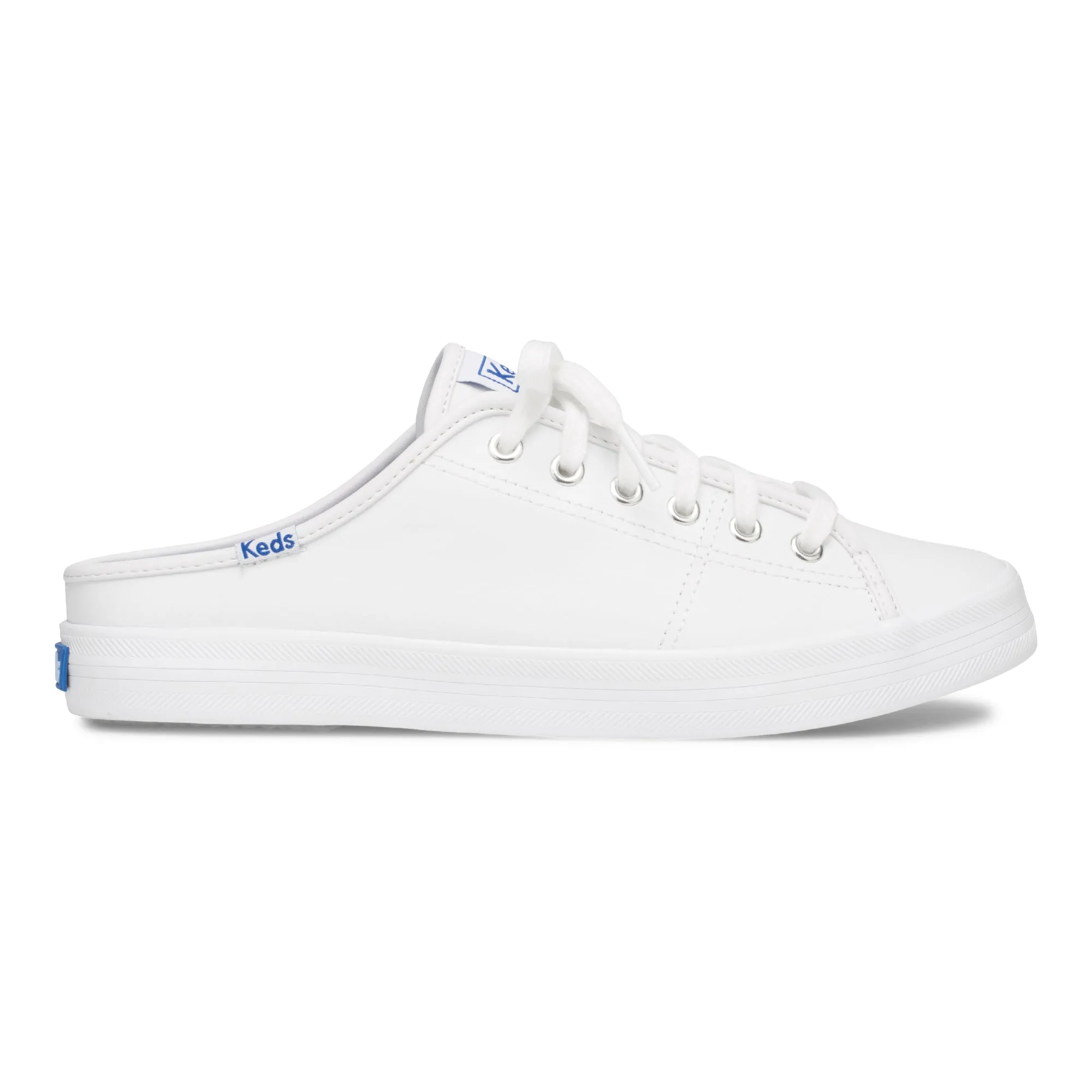 Women's Kickstart Leather Mule White