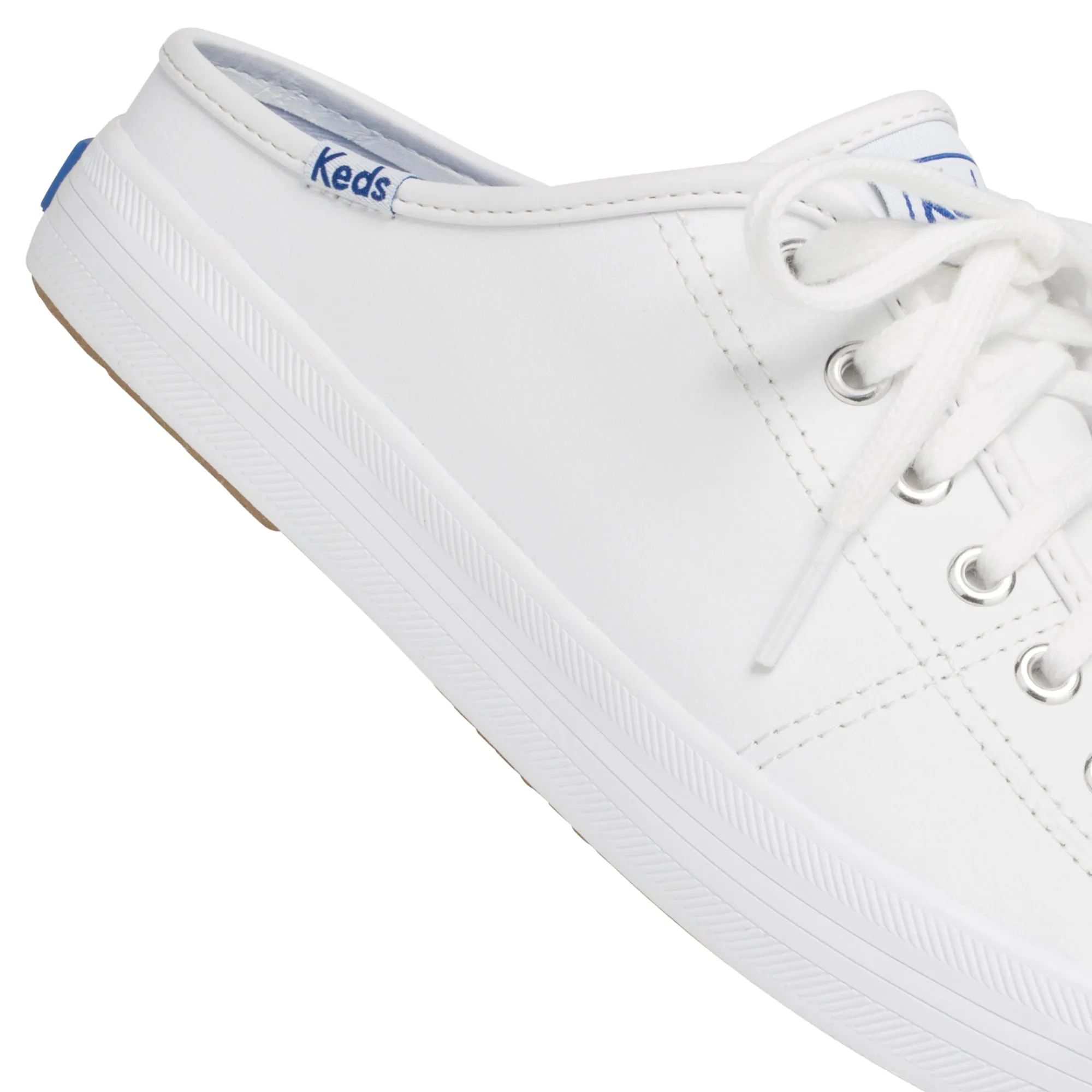 Women's Kickstart Leather Mule White