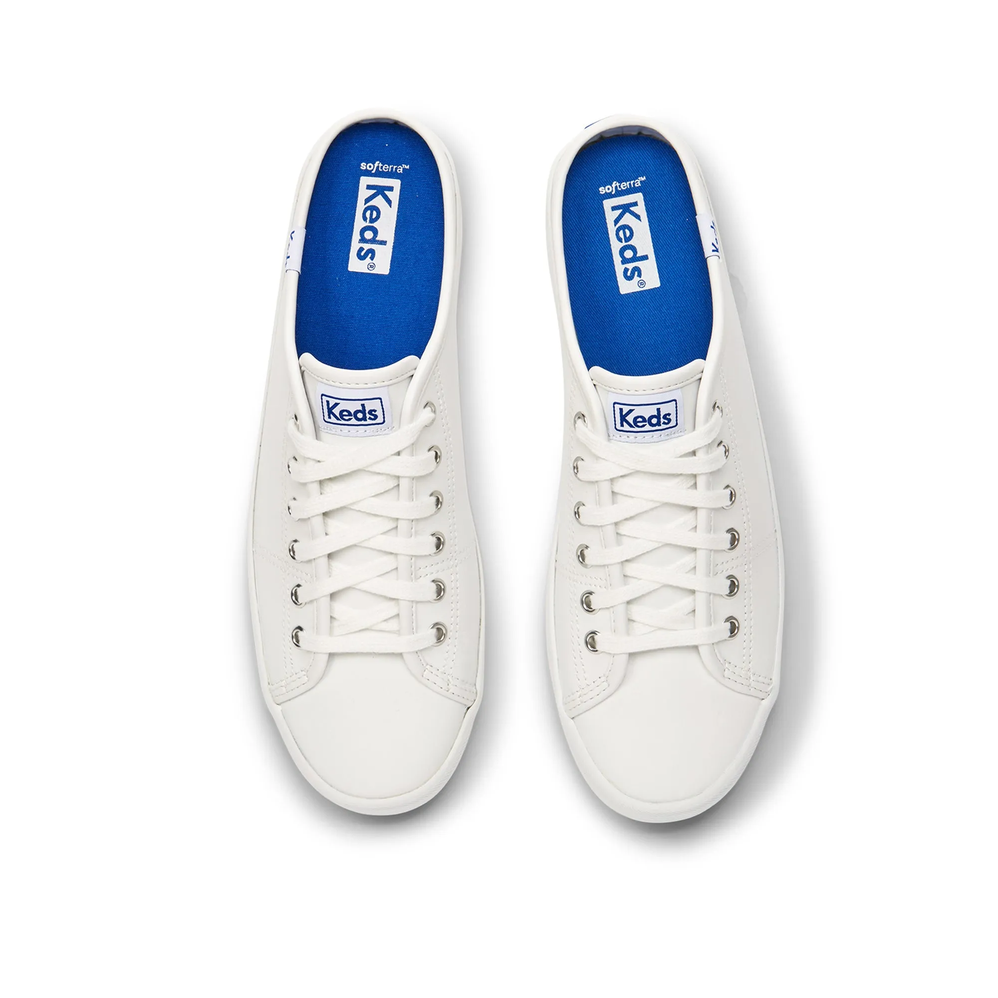 Women's Kickstart Leather Mule White