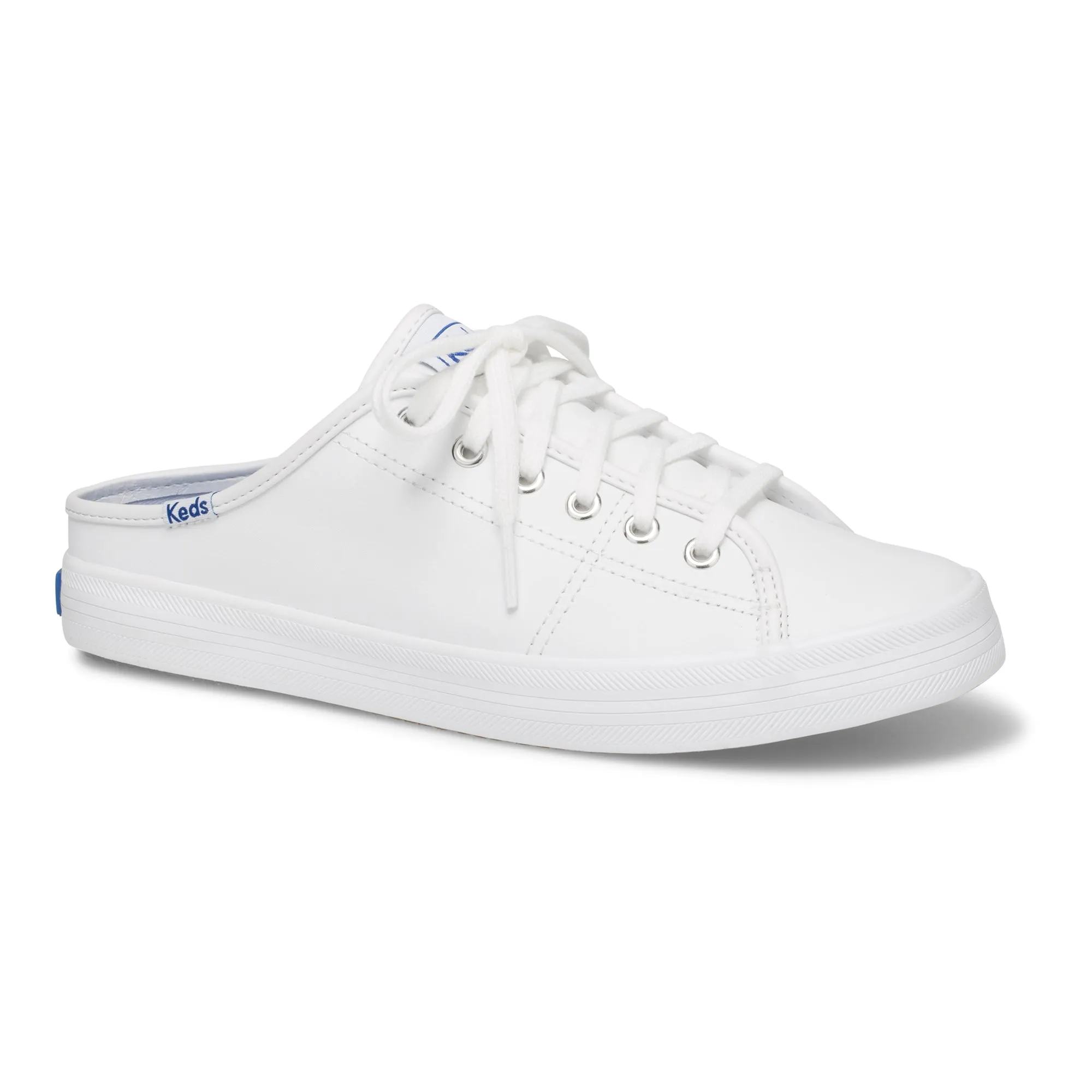 Women's Kickstart Leather Mule White