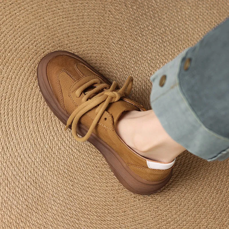 Women's Leather Comfortable Stylish Breathable Sneakers