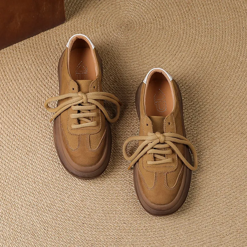 Women's Leather Comfortable Stylish Breathable Sneakers