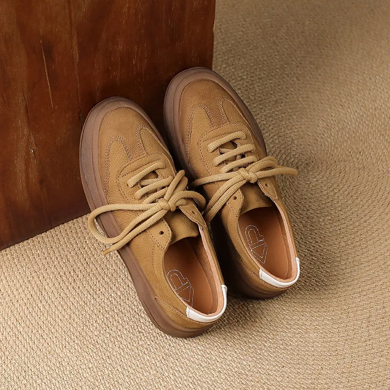 Women's Leather Comfortable Stylish Breathable Sneakers