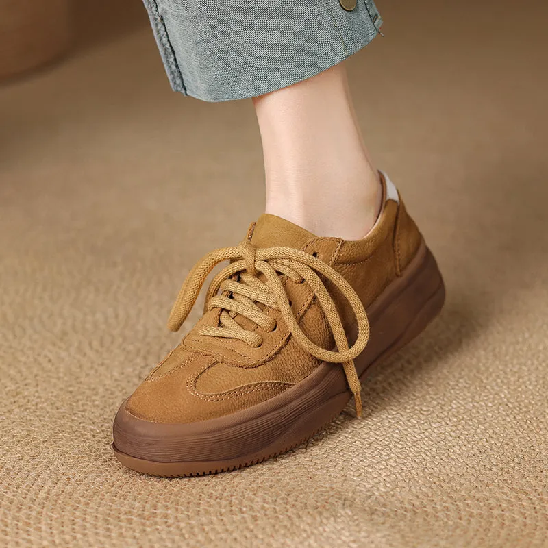 Women's Leather Comfortable Stylish Breathable Sneakers