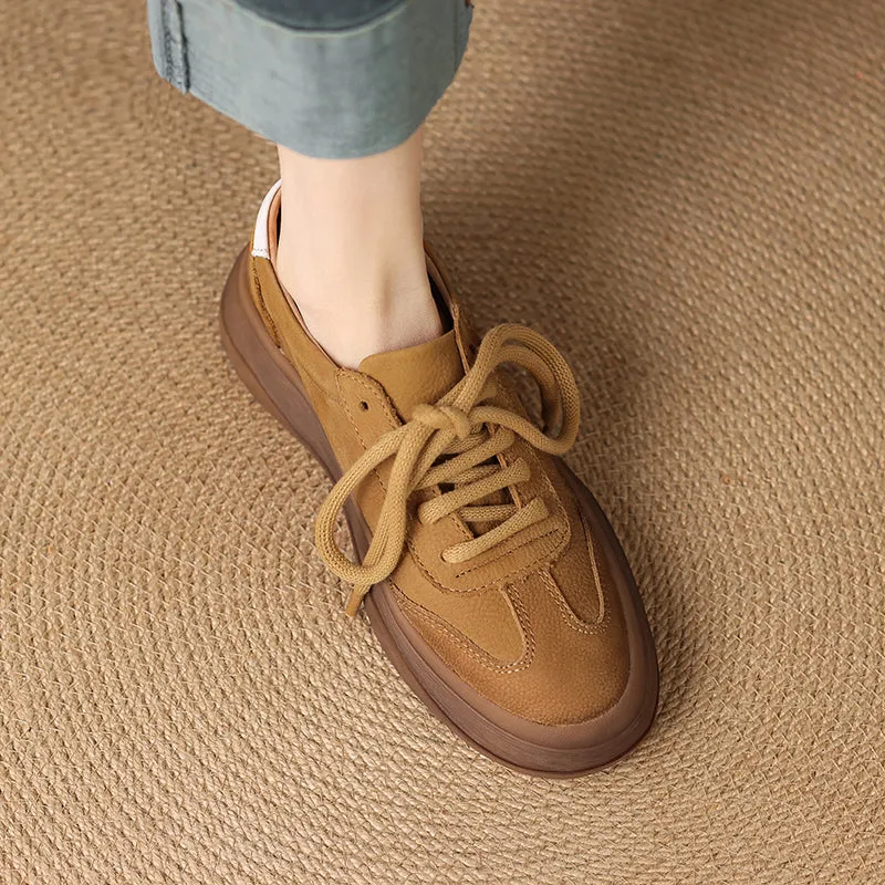 Women's Leather Comfortable Stylish Breathable Sneakers
