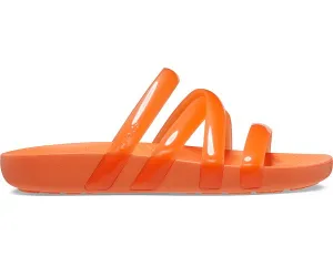 W's CrocsSplashGlosStrapSandal  - Persimmon
