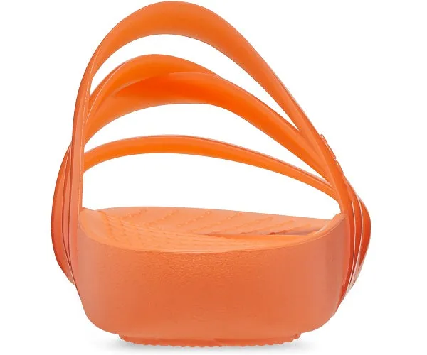 W's CrocsSplashGlosStrapSandal  - Persimmon