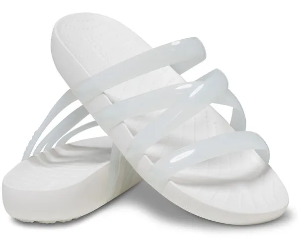 W's CrocsSplashGlosStrapSandal  - White
