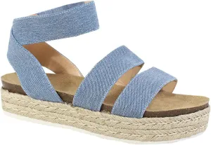 YOKI CHIARA-10 Women’s Sandal Platform Espadrille Wedge, Strappy Sandals for Women, Platform Sandals Women, Summer Sandals