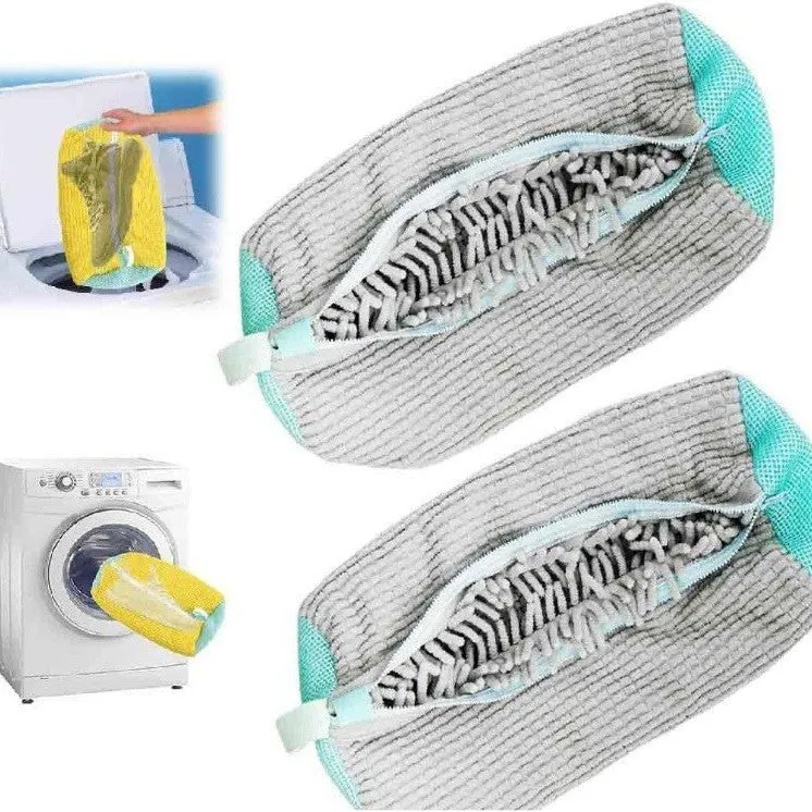 Your Sneakers Deserve It  Chenille Sneaker Wash Bag | Anti-Wear, Machine Washable, Easy Clean-Up!