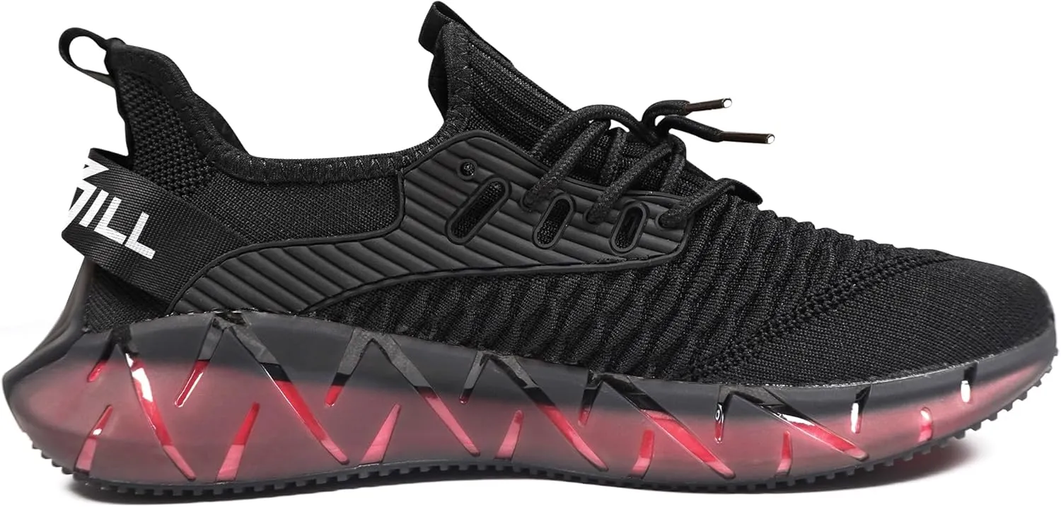 ZENWILL Mens Lightweight Running Shoes Breathable Gym Sneakers Cushion Non Slip Athletic Sport Footwear